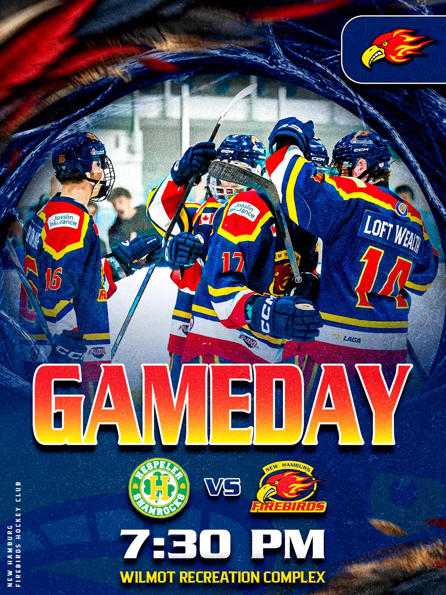 HOME GAME. 

Your Firebirds are back at home tonight, to take on the Paris Mounties. 

📅Sept 25, 2026
📍Wilmot Rec Complex
⏰️ 7:30 PM Puck Drop

#thenest🔥🐥